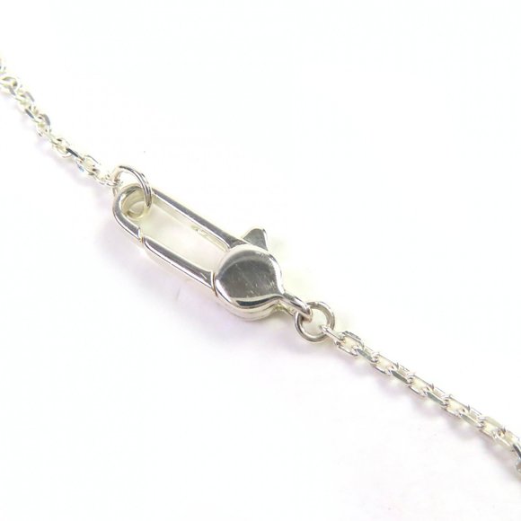 GUCCI Cutout Cross Necklace, AG925 Silver, G-Cross Logo, Made in Italy, Weigh... - Picture 8 of 9